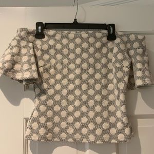 Anthropologie Pattern off the shoulder top - XS